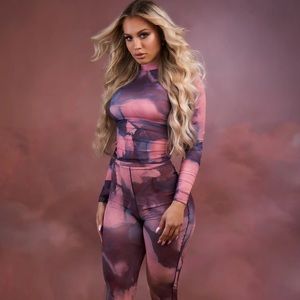 💜HIGH NECK MESH TOP IN BLUSH AND BOTTOMS SET💜